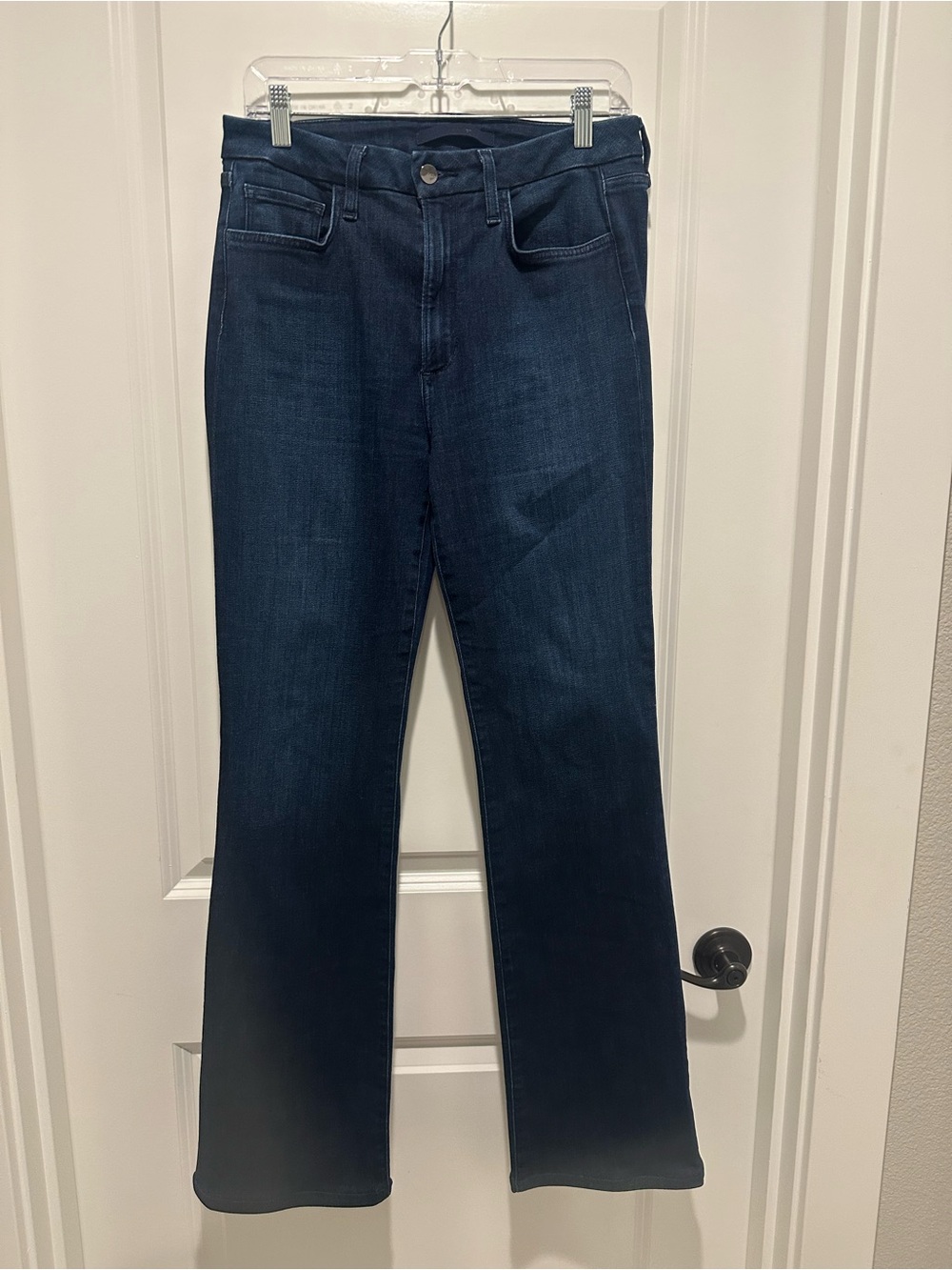 Frame Denim Dark Wash Straight-Leg Jeans